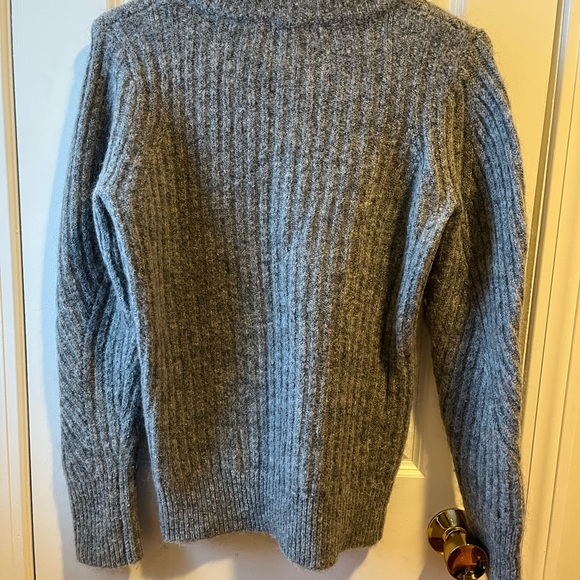 COS Gray Ribbed Crew Neck Sweater - Picture 4 of 6